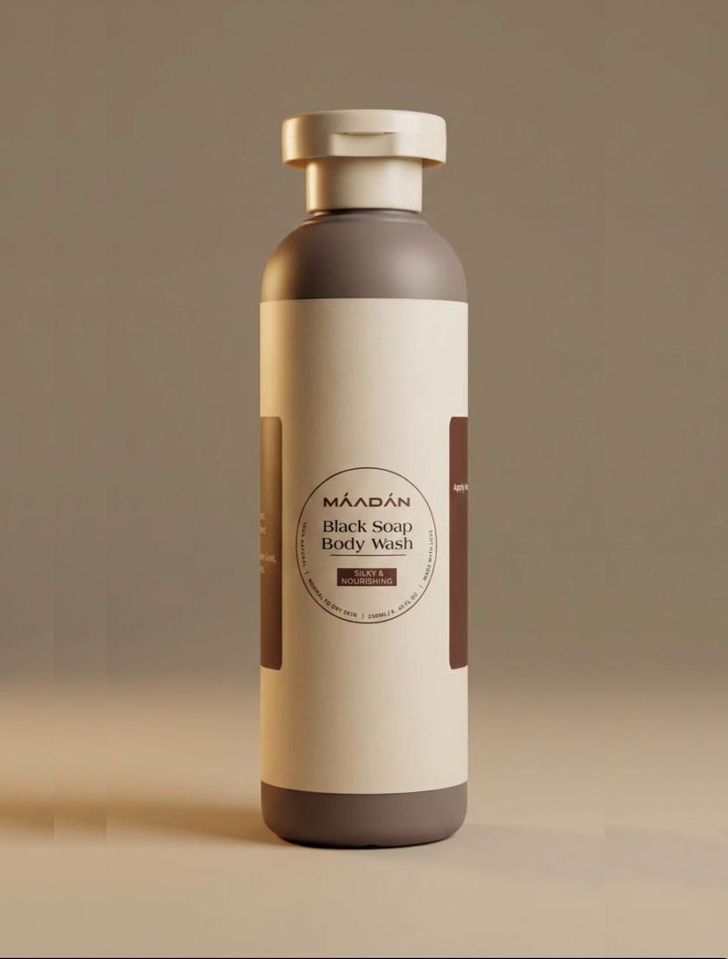 Black soap body wash